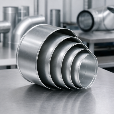 Đầu Nối Ống Gió Nhôm Thẳng Ø100–200mm