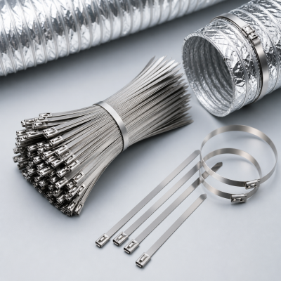 Dây Buộc Ống Gió Inox 304 (Bộ 100 cái)